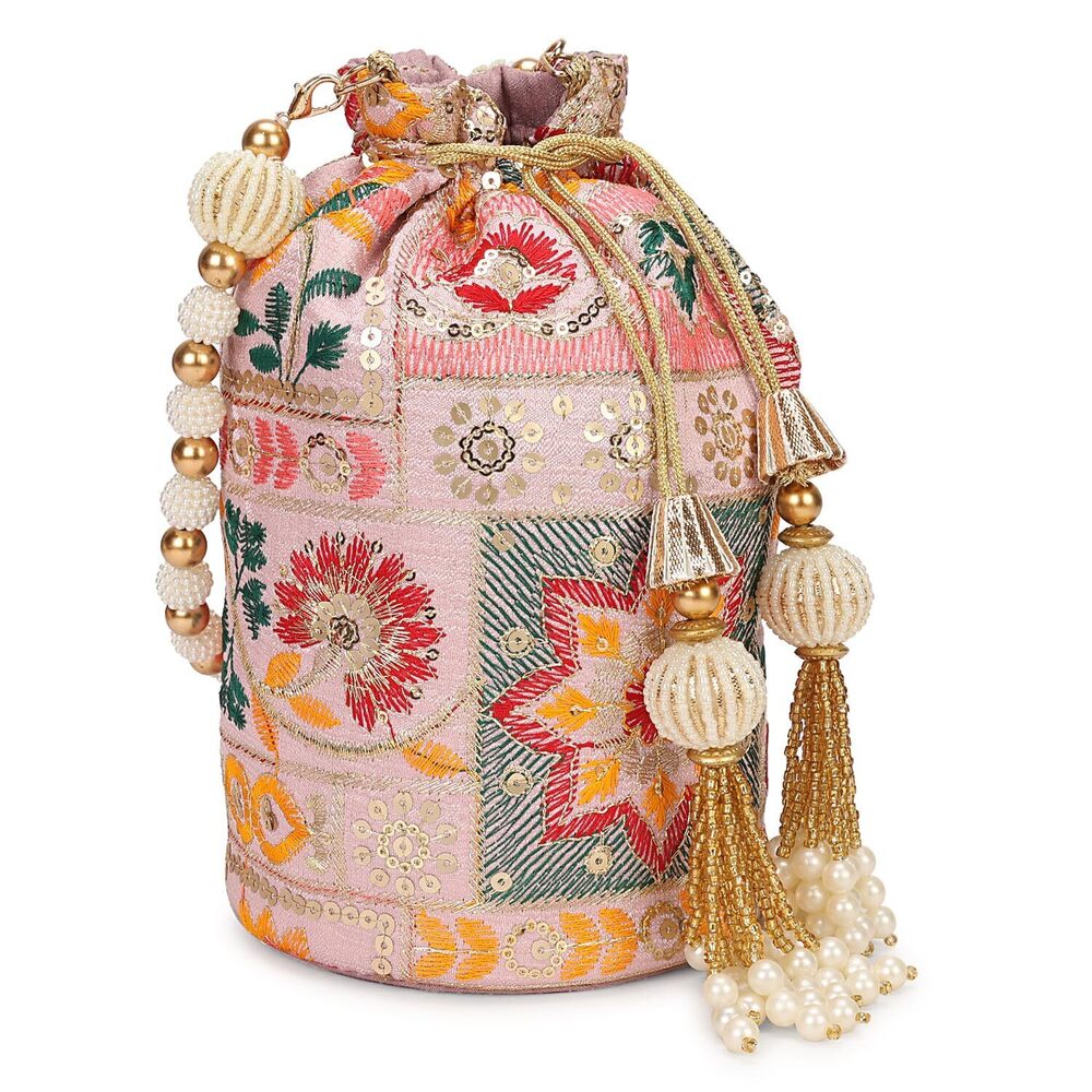 5665 Indian Sequence Potli Bag , Wedding Potli Bags , Ethnic Potli Bags